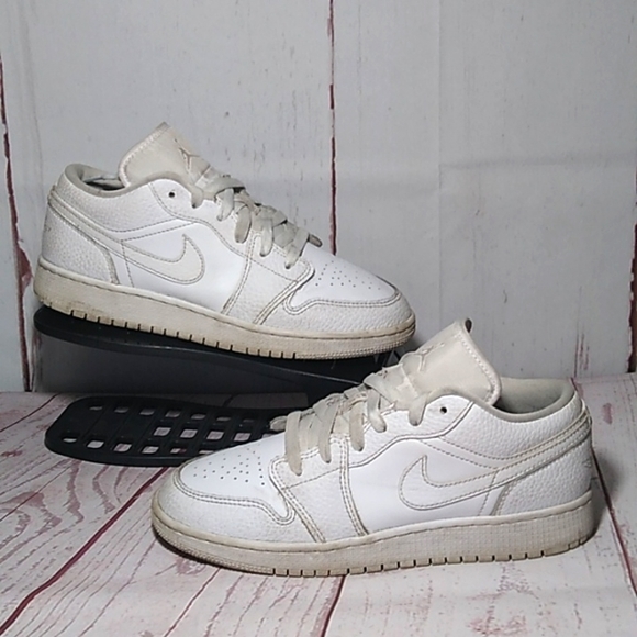 Jordan Other - Air Jordan 1 Low "Triple White" (GS) Size 6Y or Women's 7.5
